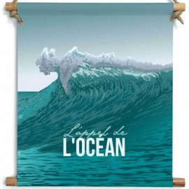 GRAVIERES - Décoration Murale en Toile - Vague à surfer