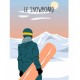 FREERIDE - Décoration Murale - Toile Neige et Snowboard
