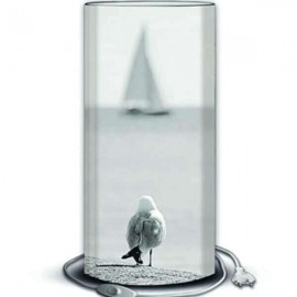 LARUS - Lampe de table - Motif Plage Mouette Voilier