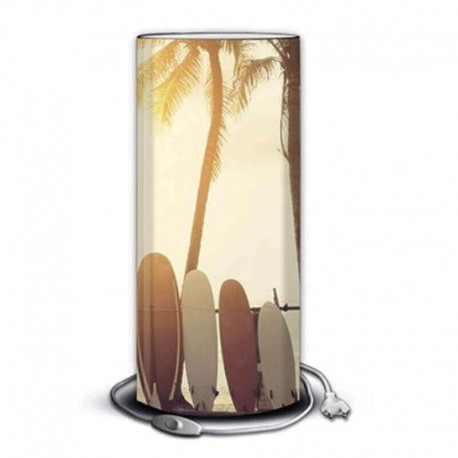 SURFING - Lampe de chevet - Motif Palmier Soleil Surf
