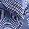 MENTON - Parure de lit 220 x 240 - Housse de Couette Bleue