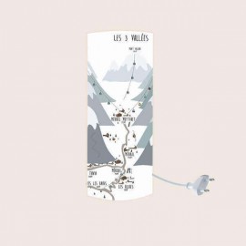 MERIBEL - Lampe de chevet - Design Alpes - Station de Ski