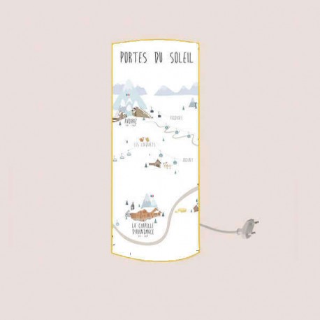 AVORIAZ - Lampe de chevet - Design Alpes - Station de Ski