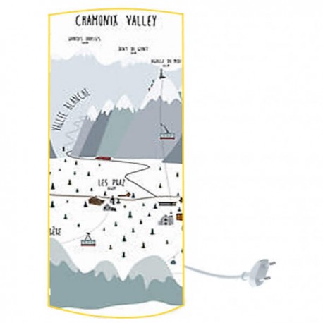 CHAMONIX - Lampe ronde - Design Alpes - Station de Ski