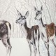 ELAPHE - Applique Murale PVC - Luminaire Cerfs