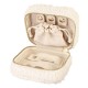 ALICE - Coffret à Bijoux Carré - Style Bouclette Blanc