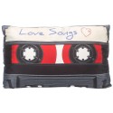 LOVE SONGS - Coussin Cassette 30 x 50 cm - Vintage