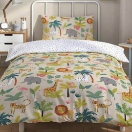 SAVANE Parure de lit animaux 140x200 cm