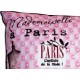 Coussin Mademoiselle à Paris, déco chic