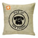 Coussin PHONE 50x50cm imprimé téléphone à cadran vintage