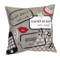 ASAP Housse de coussin 40x40 cm imprimé SMS