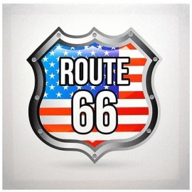 ROUTE 66 toile imprimée motif USA