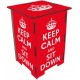 KEEP CALM Tabouret en medium