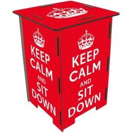 KEEP CALM Tabouret en medium