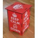 KEEP CALM Tabouret en medium