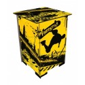 FREESTYLE - Tabouret en Medium imprimé Jaune et Noir motif Skate