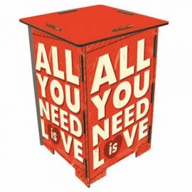 YOU NEED LOVE Tabouret en medium