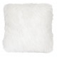 MISTY coussin fourrure blanche imitation poil angora 45*45 cm