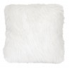 MISTY coussin fourrure blanche imitation poil angora 45*45 cm