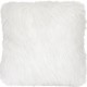 MISTY coussin fourrure blanche imitation poil angora 45*45 cm