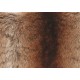 TRATTO coussin fausse fourrure fauve imitation poil animal 45*45 cm marron gris
