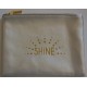 SHINE pochette plate, argent glitter, irisée de paillettes 20x15,50 cm