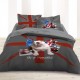 LONDON BULLDOG - housse de couette 200*200 cm décoration urbaine chambre ado - Parure lit 2 personnes