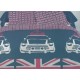 LONDON FLAG housse de couette 200x200 cm + 2 taies oreiller - Parure lit 2 personnes