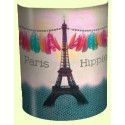 PARIS HIPPIE applique murale lampe imprimée Tour Eiffel